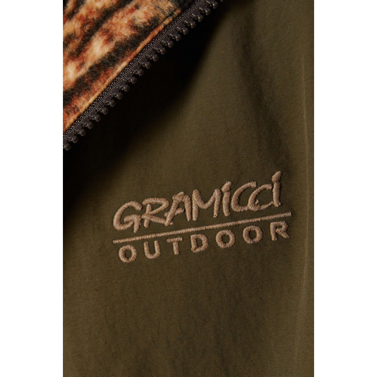 Gramicci - Reversible Thermal Vest in Fleece & Nylon Multicolour