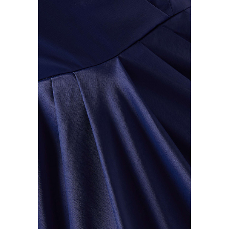 Y.A.S - Yasathena Maxi Dress in Stretch-satin Blue