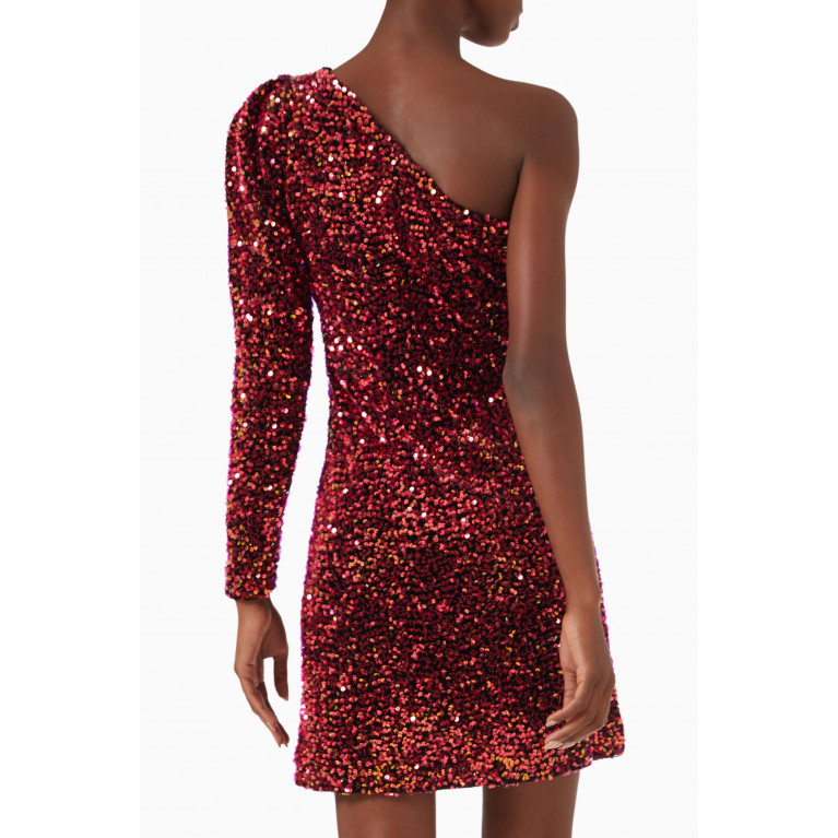 Y.A.S - Yaspinko Sequinned One-shoulder Mini Dress