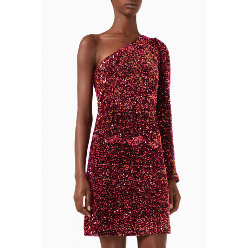 Y.A.S - Yaspinko Sequinned One-shoulder Mini Dress