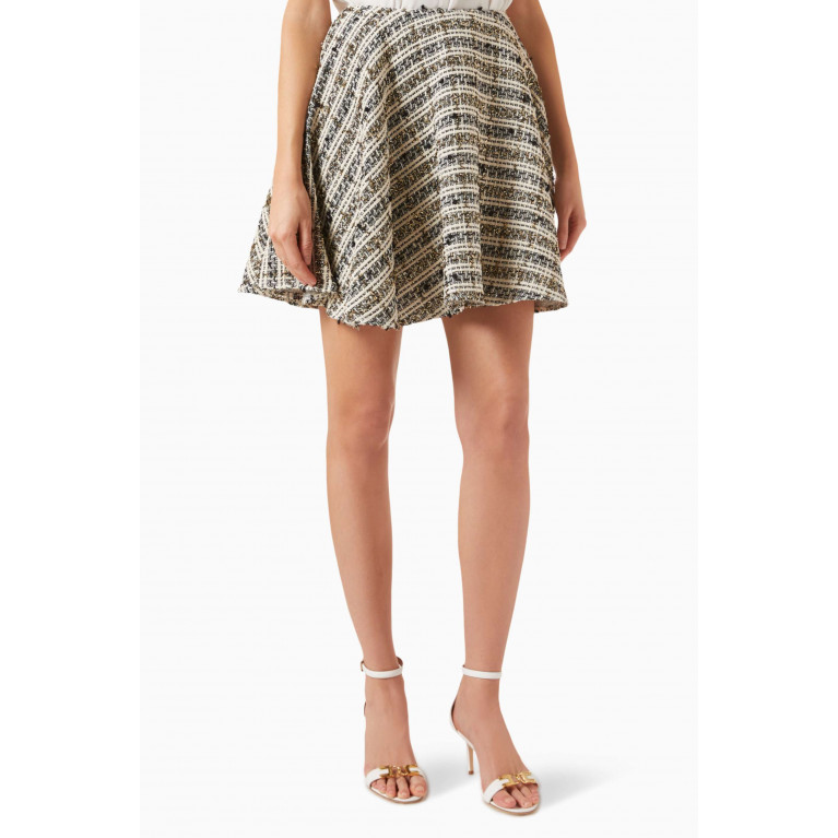 Elisabetta Franchi - Circle Mini Skirt in Tweed