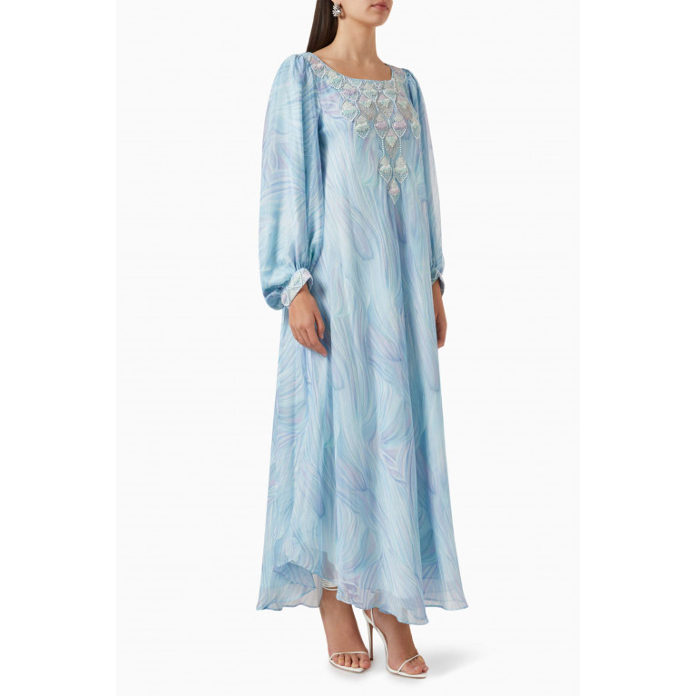 Designer’s Empire - Embellished Maxi Dress in Linen