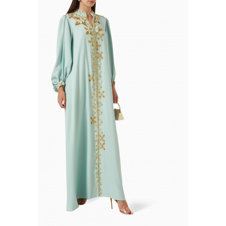 Designer’s Empire - Embellished Maxi Dress in Crepe