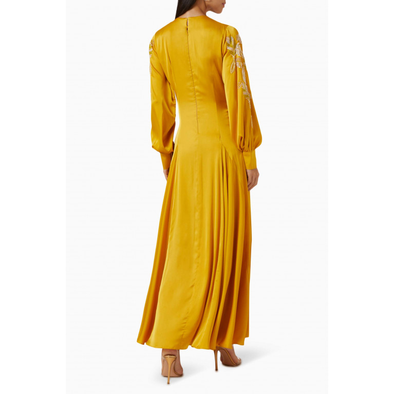 Moonoir - Embellished Dress in Crepe-satin