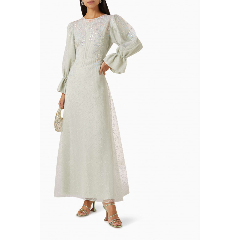Moonoir - Sequin-embellished Dress in Lace