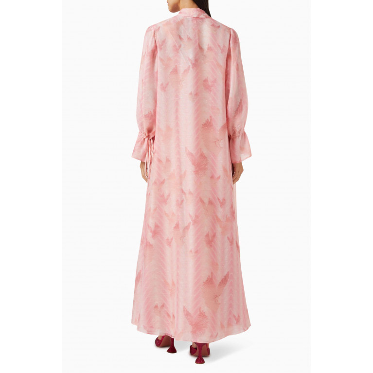 Moonoir - Sequin-embellished Jacket & Dress Set in Linen