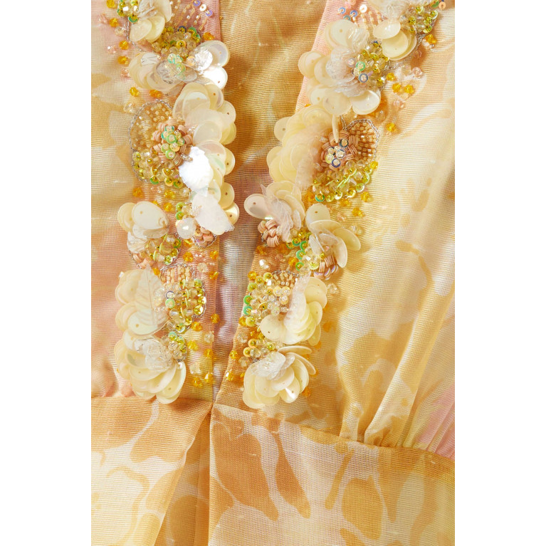 Moonoir - Sequin-embellished Dress in Chiffon