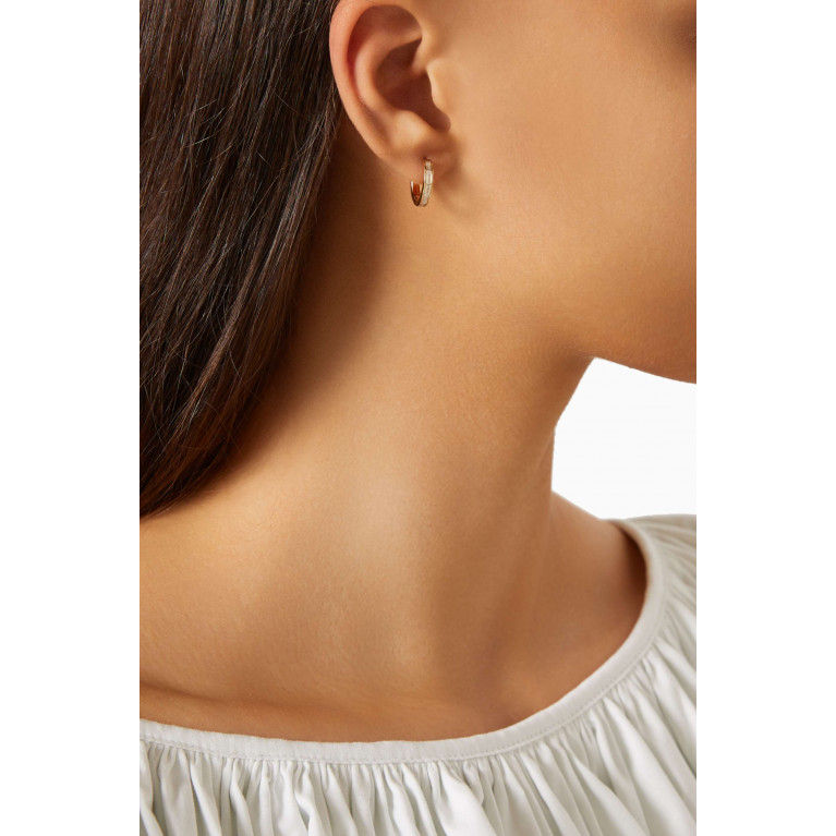 PDPAOLA - Viena Hoop Earrings in 18kt Gold-plated Sterling Silver