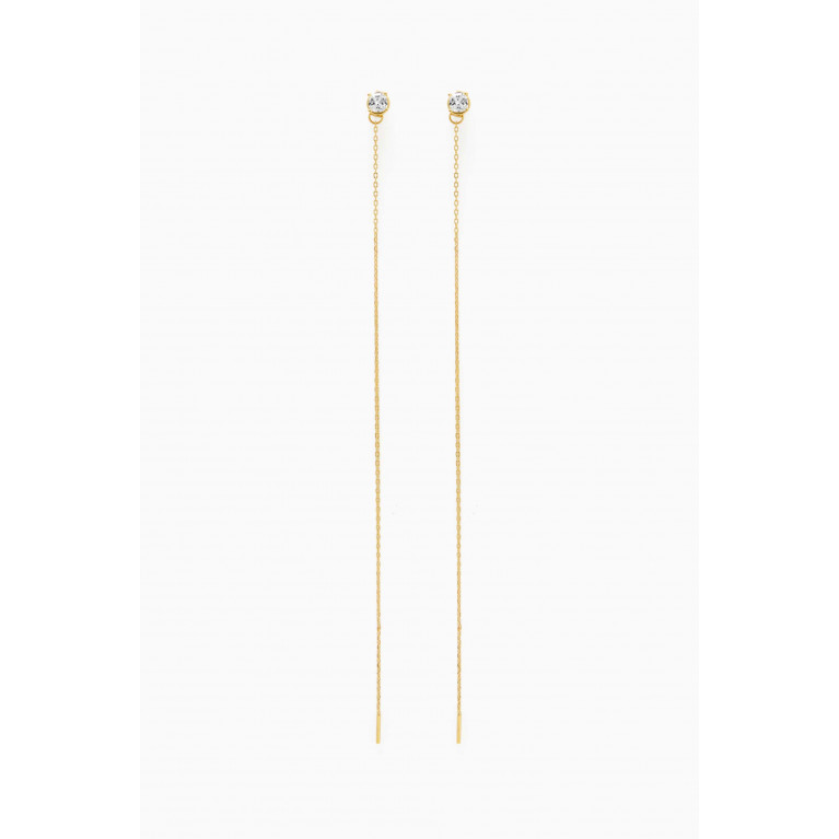 PDPAOLA - Belle Drop Earrings in 18kt Gold-plated Sterling Silver