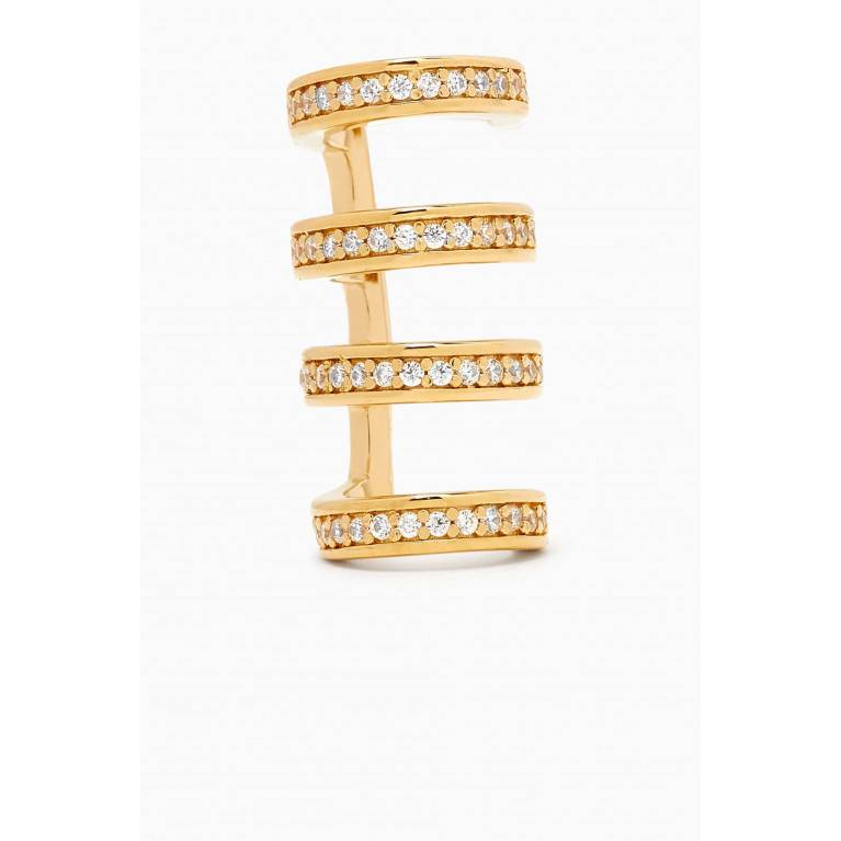 PDPAOLA - Thunder Single Ear Cuff in 18kt Gold-plated Sterling Silver