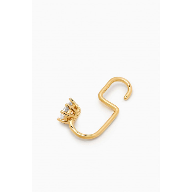 PDPAOLA - Lila Single Earring in 18kt Gold-plated Sterling SIlver