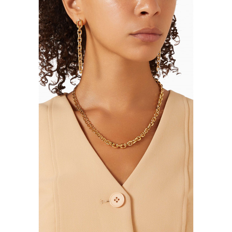 PDPAOLA - Vesta Chain Necklace in 18kt Gold-plated Sterling SIlver