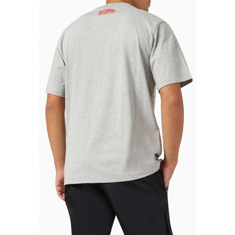 Billionaire Boys Club - Heat Map Helmet Logo T-shirt in Cotton Grey