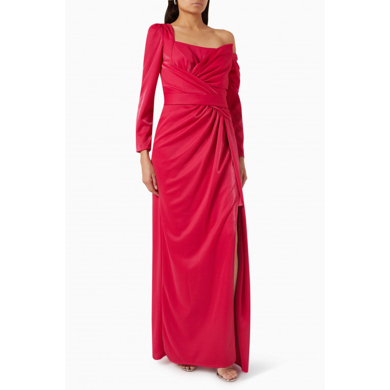 NASS - One-shoulder Maxi Dress in Stretch-knit