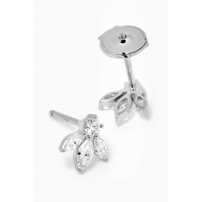 Fergus James - Pixie Wings Diamond Stud Earrings in 18kt White Gold