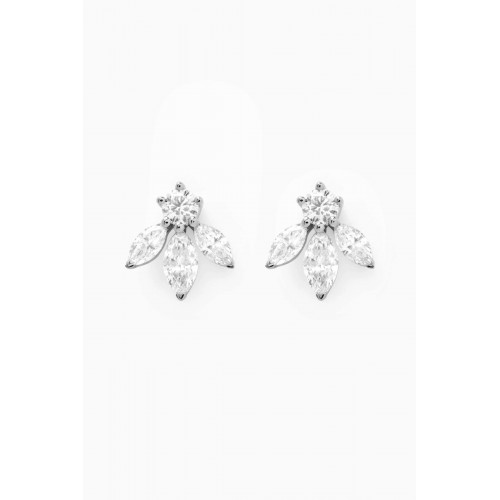 Fergus James - Pixie Wings Diamond Stud Earrings in 18kt White Gold