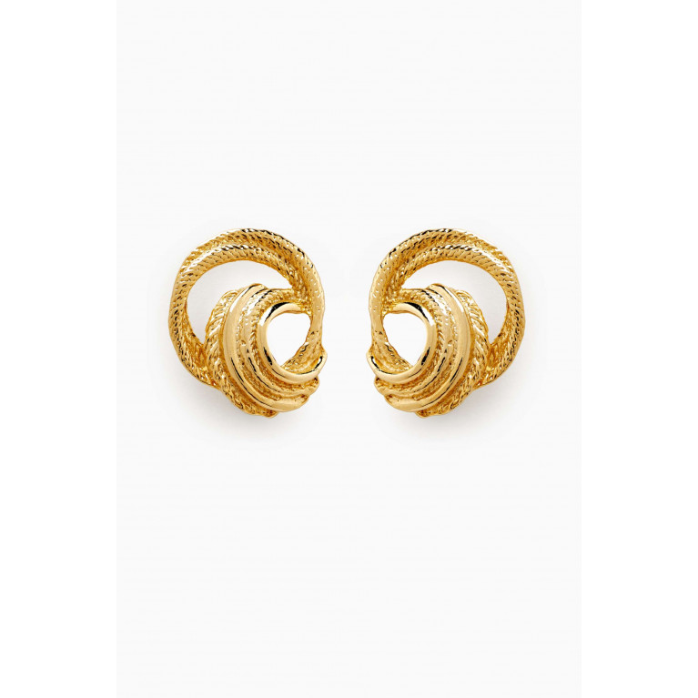 Susan Caplan - Rediscovered 1980s Vintage Knot Clip-on Earrings