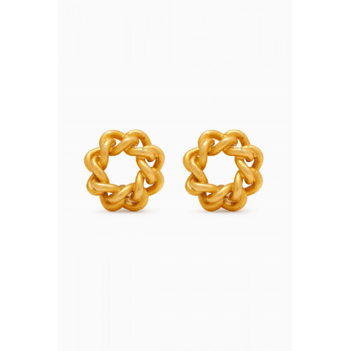 Susan Caplan - Rediscovered 1980s Vintage Chain-link Clip-on Earrings