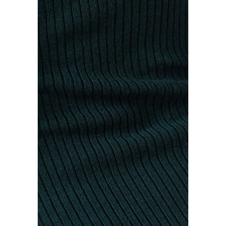Maje - Ribbed Midi Dress in Wool-blend