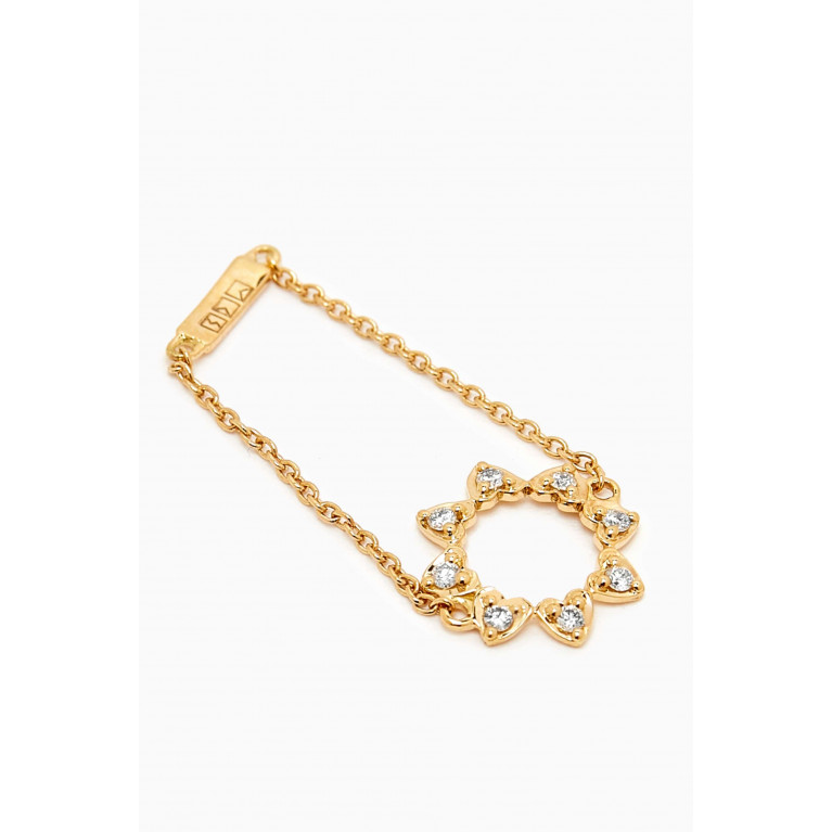 MKS Jewellery - Sunshine Chain Ring in 18kt Gold