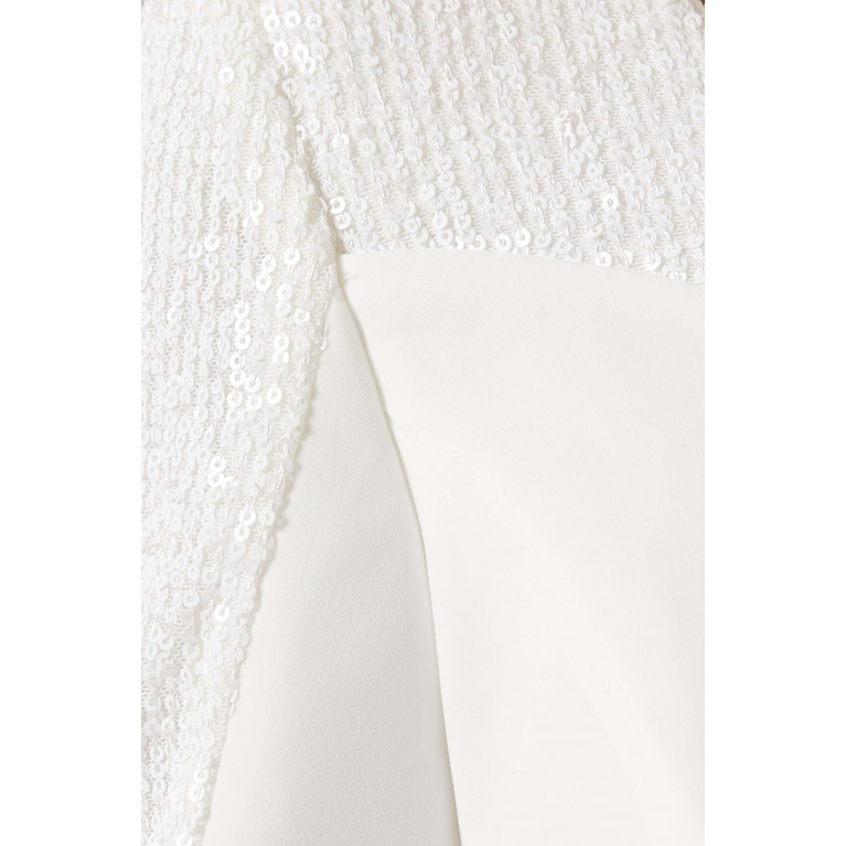 Avaro Figlio - Sequin-embellished Peplum Maxi Dress