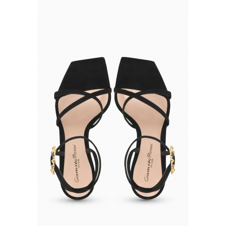 Gianvito Rossi - Wonder 105 Embellished Sandals in Suede