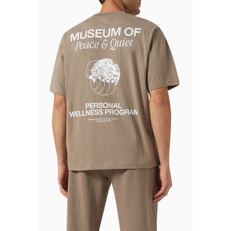 Museum of Peace & Quiet - Wellness Program T-shirt in Cotton Jersey