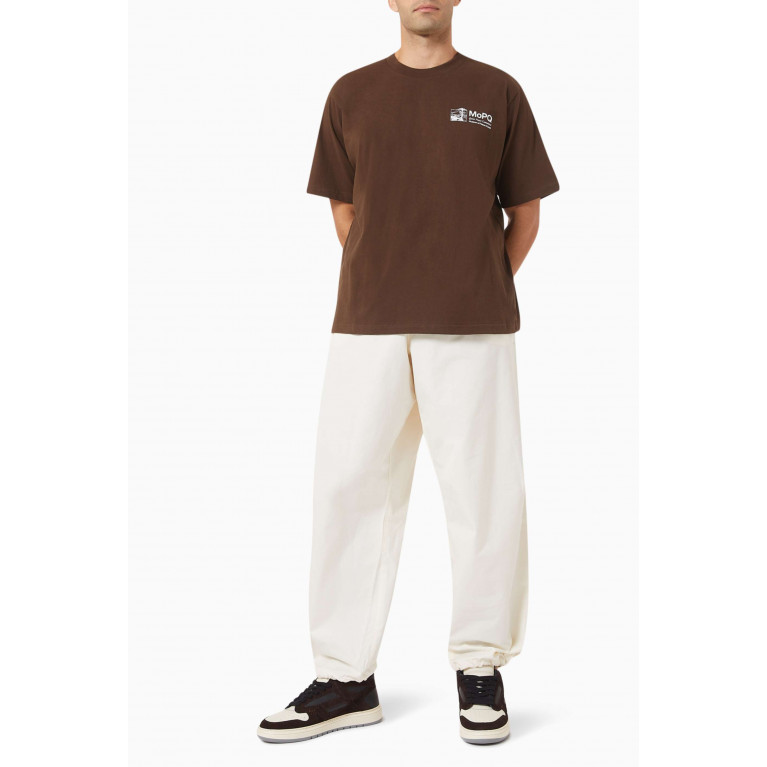 Museum of Peace & Quiet - Q.P.C. T-shirt in Cotton Jersey Brown