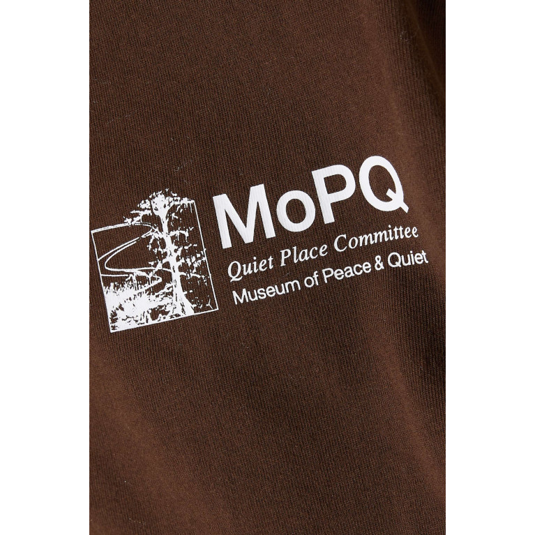 Museum of Peace & Quiet - Q.P.C. T-shirt in Cotton Jersey Brown