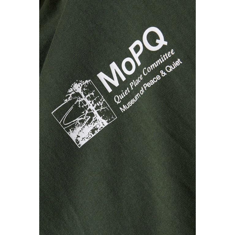 Museum of Peace & Quiet - Q.P.C. T-shirt in Cotton Jersey Green