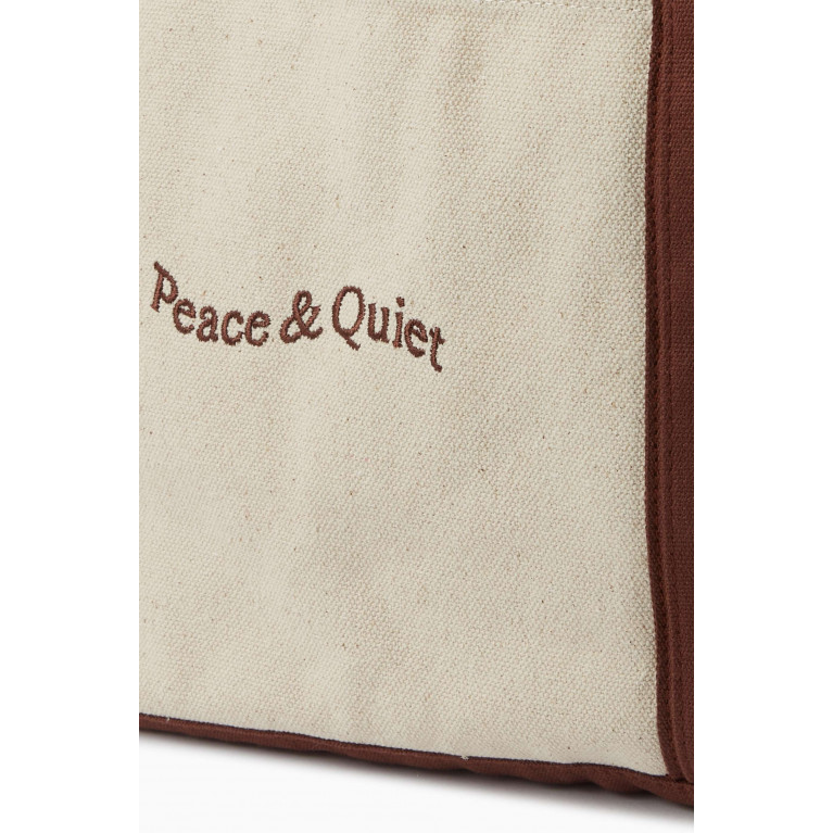 Museum of Peace & Quiet - Wordmark Boat Tote in Canvas Brown