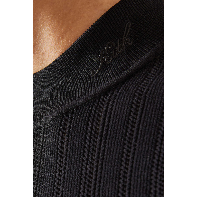 Kith - Arys Mock-neck T-shirt in Pointelle-knit