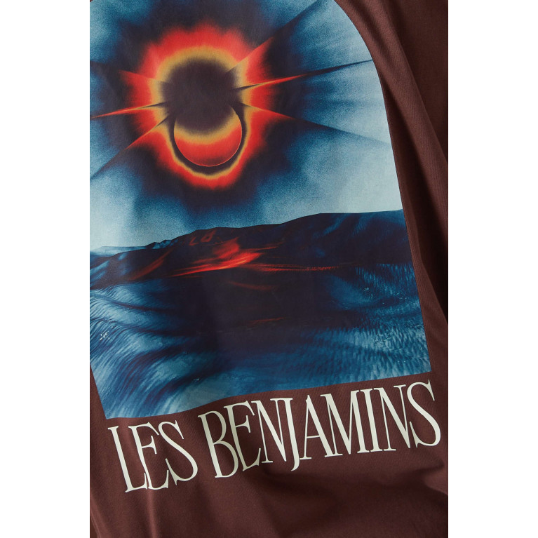 Les Benjamins - Graphic-print T-shirt in Cotton-jersey Purple
