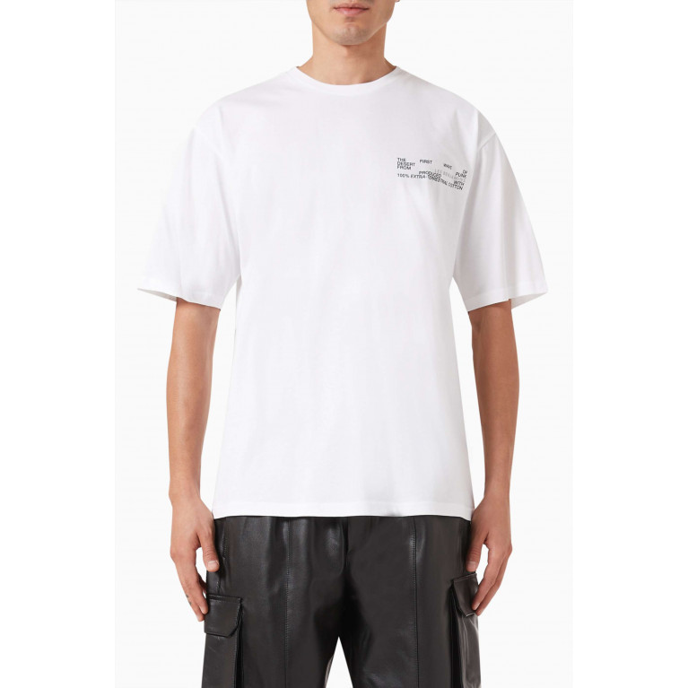 Les Benjamins - Graphic-print T-shirt in Cotton-jersey White