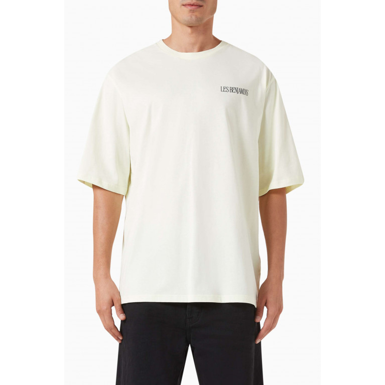 Les Benjamins - Oversized Graphic-print T-shirt in Cotton-jersey Neutral
