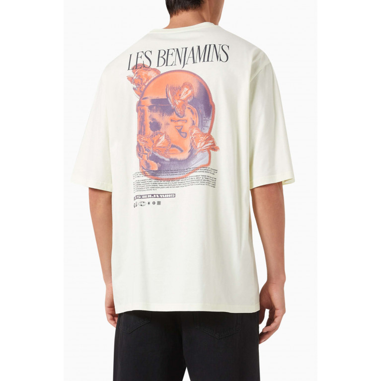 Les Benjamins - Oversized Graphic-print T-shirt in Cotton-jersey Neutral