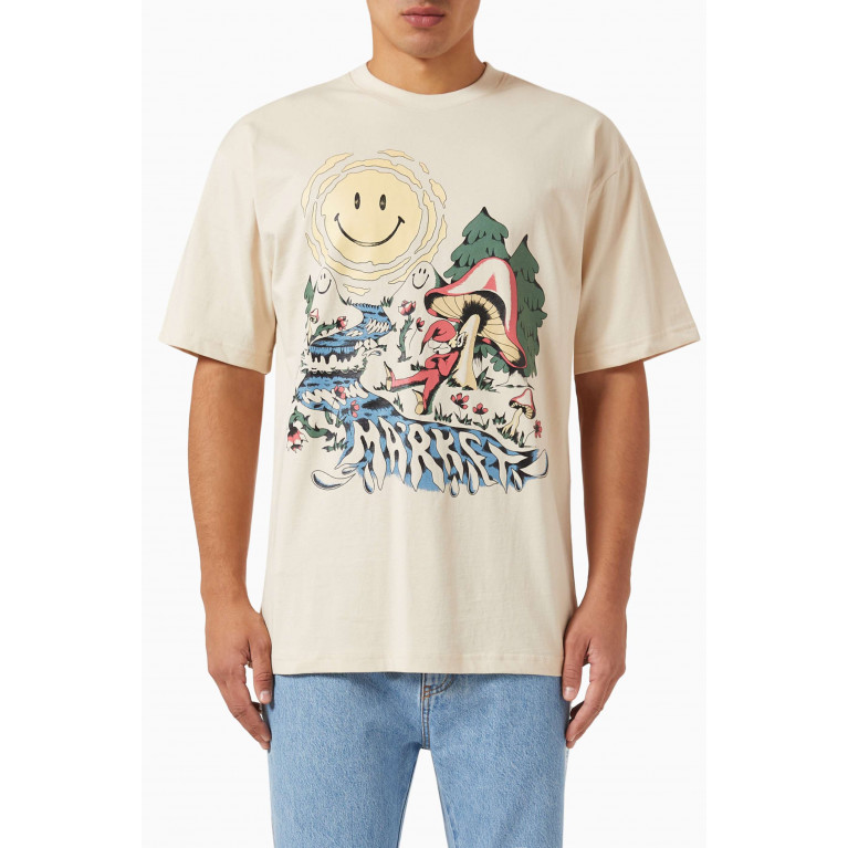 Market - Smiley Quiet Time T-shirt in Cotton-jersey