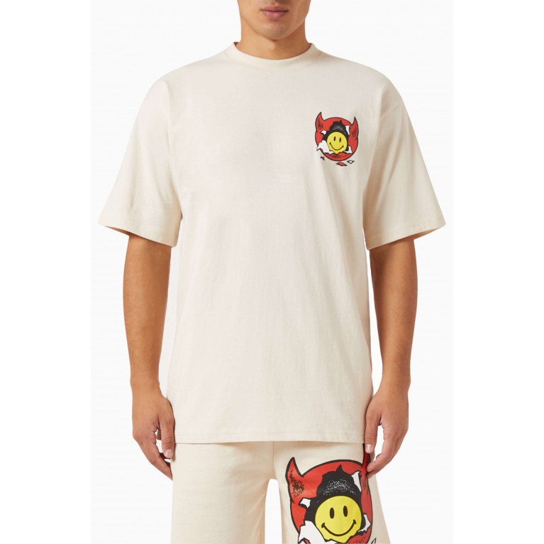Market - Smiley Inner Peace T-shirt in Cotton-jersey Neutral