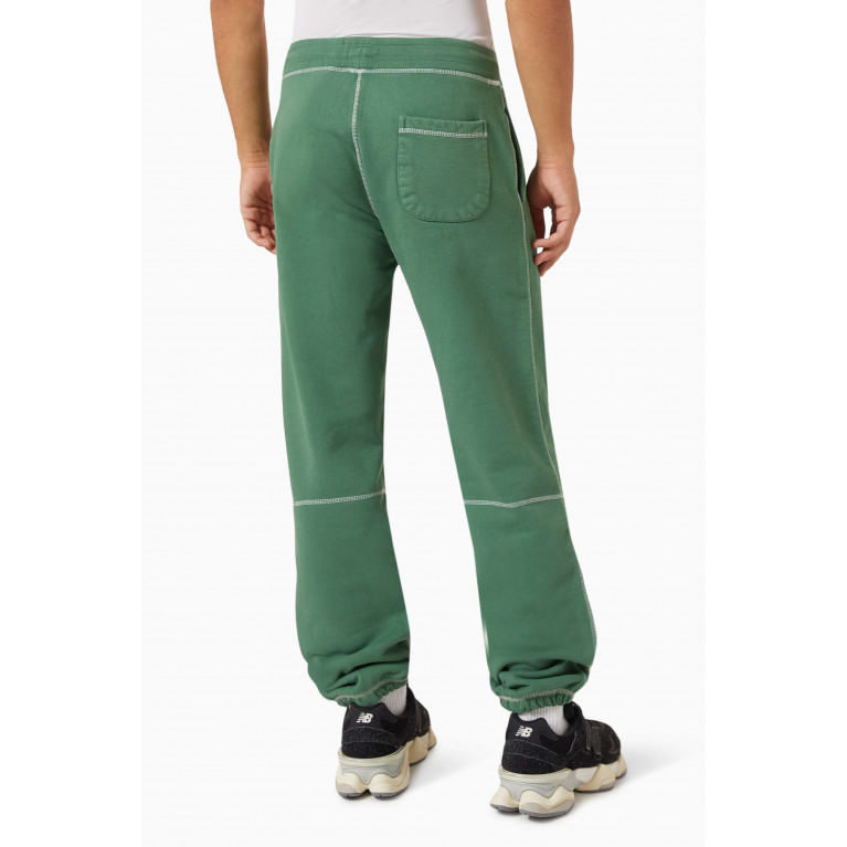 Market - Triple Stitch Sweatpants in Cotton-fleece Green