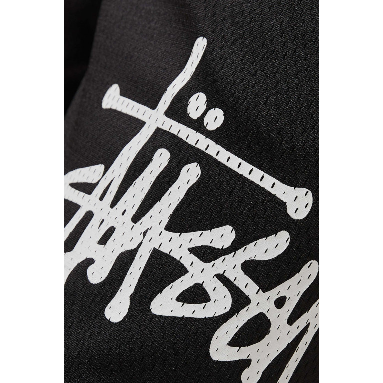 Stussy - Big Basic Logo Shorts in Mesh Black
