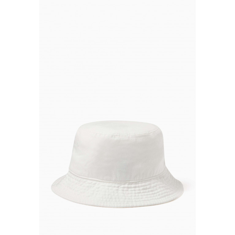 Stussy - Big Stock Bucket Hat in Cotton White