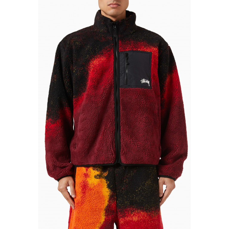 Stussy - Reversible Jacket in Sherpa Fleece & Nylon