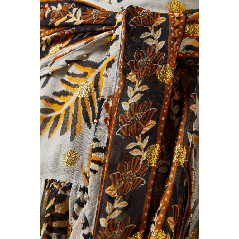 Farm Rio - Floral Tapestry Mini Skirt in Viscose