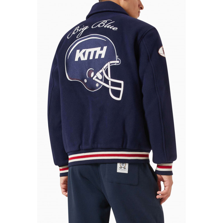 Kith - x NFL Giants Collared Coaches Jacket in Wool