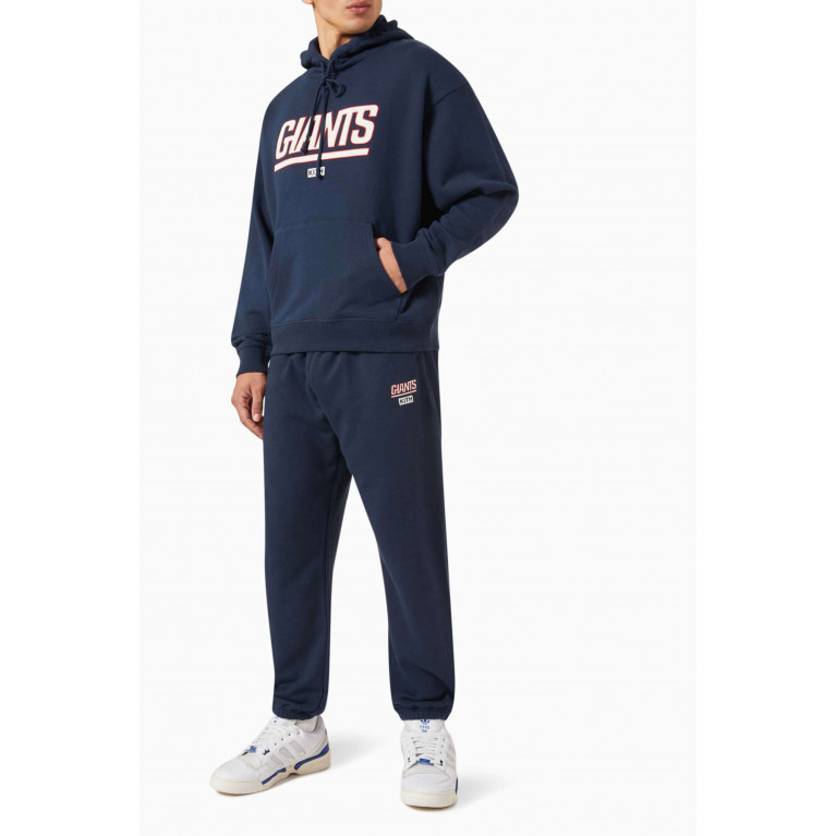 Kith - x NFL Giants Laurel Embroidered Hoodie in Cotton Blue