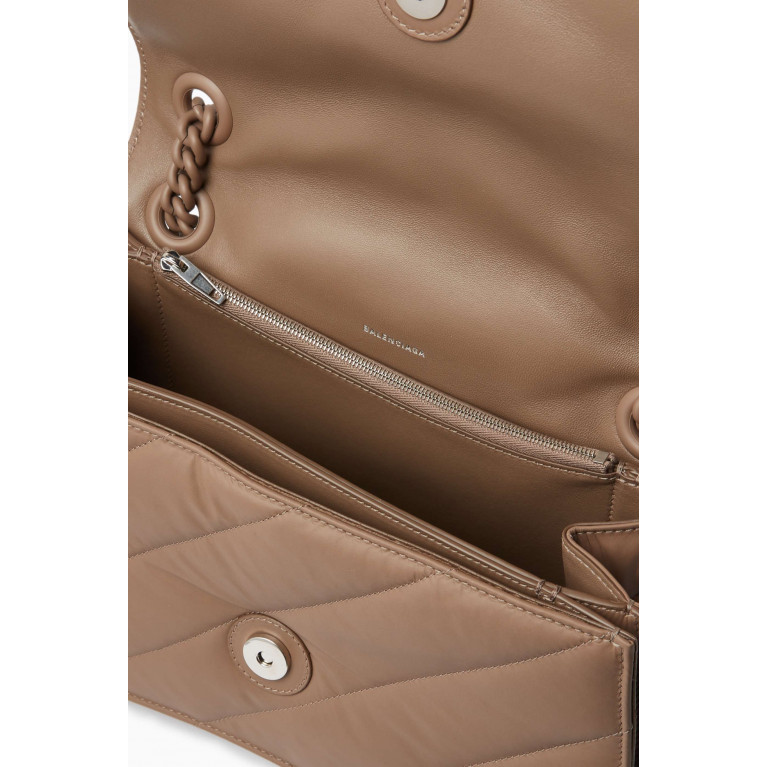 Balenciaga - Medium Crush Shoulder Bag in Quilted Satin
