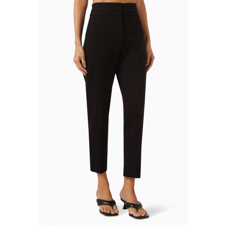 Sandro - Classic High-rise Cropped Pants in Viscose