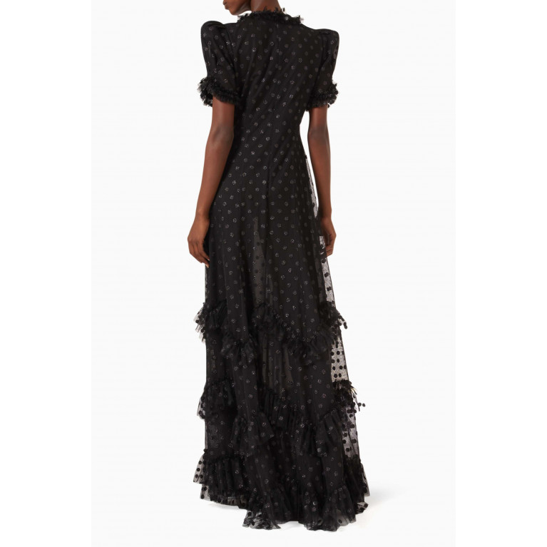 The Vampire's Wife - The Wicked Witch Sky Rocket Maxi Dress in Tulle