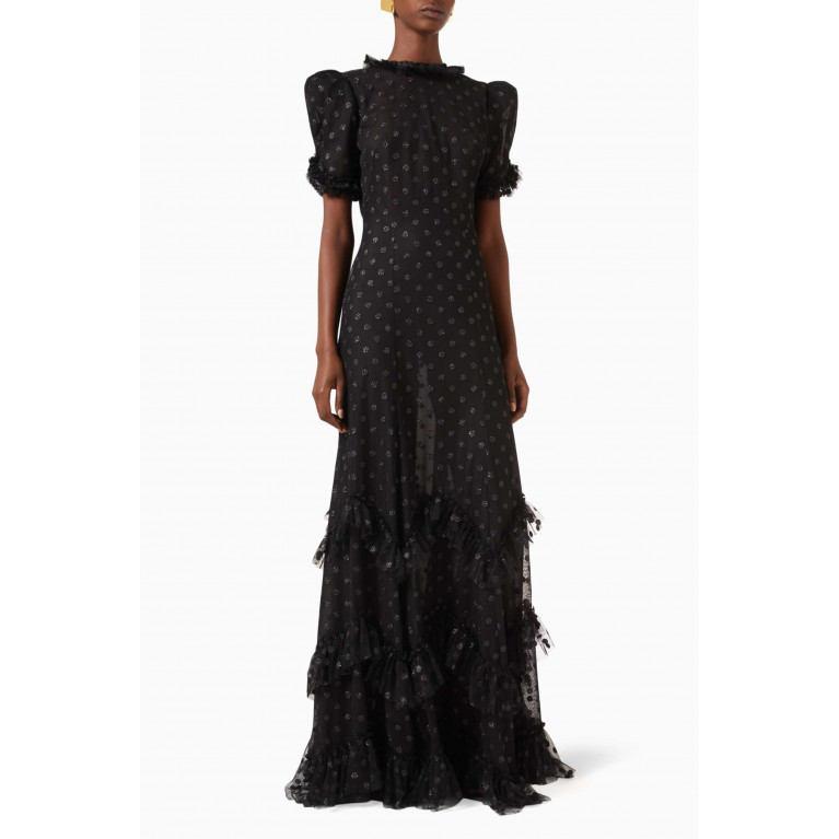 The Vampire's Wife - The Wicked Witch Sky Rocket Maxi Dress in Tulle