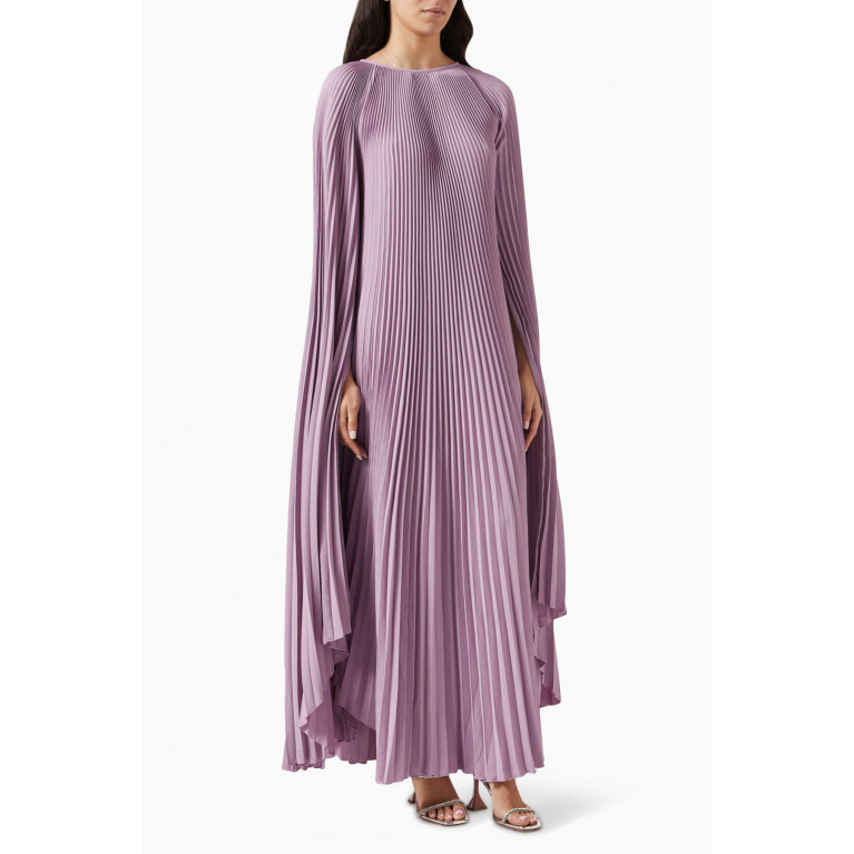 L'idee - Palais Gown in Satin Purple